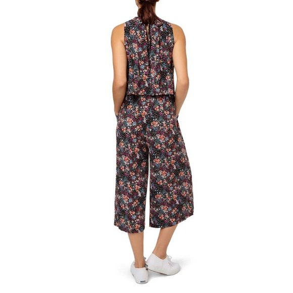LEOTA Skyler Floral Sleeveless Popover Jumpsuit - NWT - Medium - Picture 3 of 5
